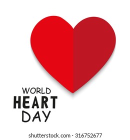 World Heart Day Background.