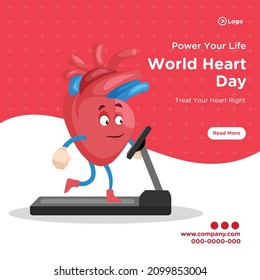 World Heart Day Banner Design Template