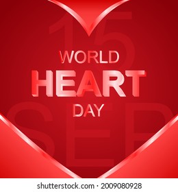 celebración del día mundial del corazón.fondo vectorial