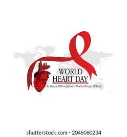 world heart day concept. web banner design. illustration vector