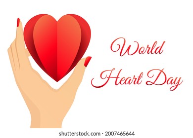 concepto de diseño del Día Mundial del Corazón