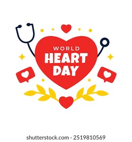 World Heart Day Design Illustration Collection