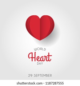 World heart day design, vector eps 10