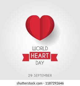 World heart day design, vector eps 10