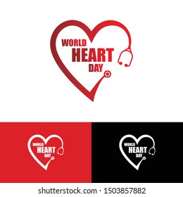 world heart day design vector