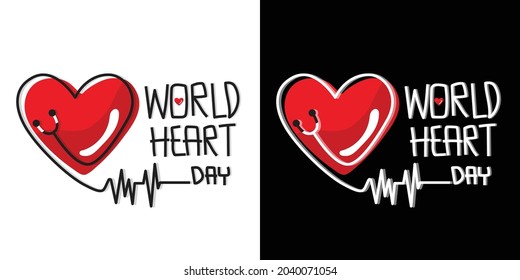 Vector de diseño del Día Mundial del Corazón