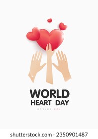 El concepto del día mundial del corazón y las manos. estetoscopio con forma cardíaca, señal de onda cardíaca, abrazar el globo, feliz día de la tierra, fondo del mapa mundial. diseño vectorial.