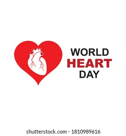 Vector de diseño de plantilla de logotipo del Día Mundial del Corazón, emblema, concepto de diseño, símbolo creativo