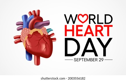 World Heart day is observed every year on September 29, to highlight the actions that individuals can take to prevent and control Cardiovascular disease (CVD). Vector illustration
