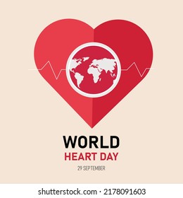 Día Mundial del Corazón - Diseño de afiches