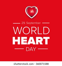 World Heart Day vector background
