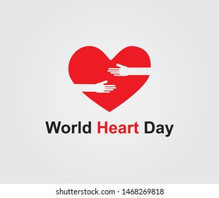 World heart day vector design