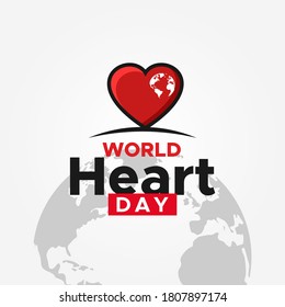 World Heart Day Vector Design Illustration