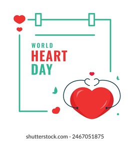 World Heart Day Vector Design Illustration