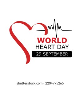World Heart Day, Vector illustration Heart Care concept