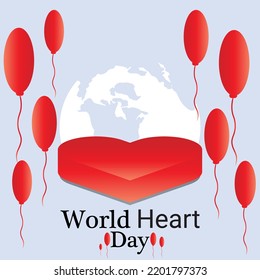 World Heart Day Vector Poster Design 