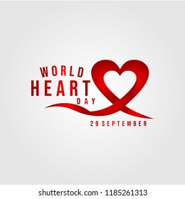 World Heart Day Vector Template Design Illustration