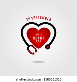 World Heart Day Vector Template Design Illustration