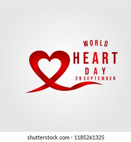 World Heart Day Vector Template Design Illustration