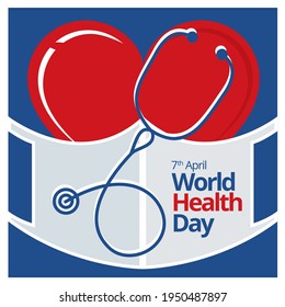 World Heath Day - Vector Illustration Design