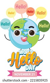 Ilustración de diseño de banners del Día de Saludo Mundial