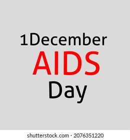Día Mundial de la Ayuda. Corazón rojo el 1 de diciembre. Concienciación sobre el SIDA. Enfermedad por VIH. Cartel con las palabras Alto al SIDA. El corazón que dicta