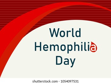 World Hemophilia Day Banner Drop Blood Stock Vector (Royalty Free ...