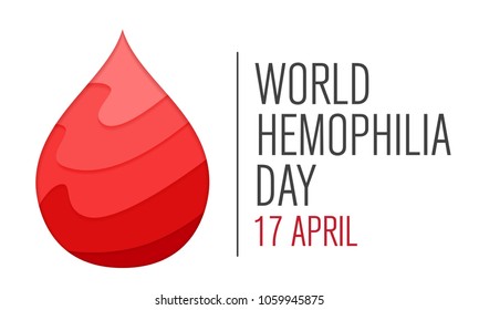 world hemophilia day vector background, blood donor day concept