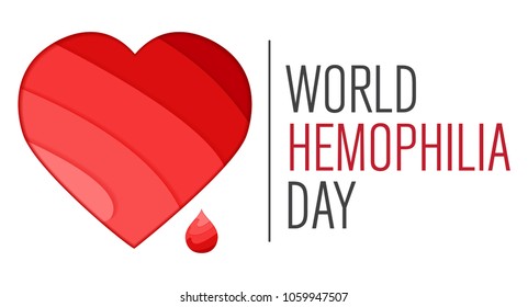world hemophilia day vector background, blood donor day concept