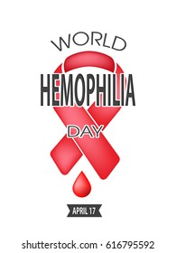 World hemophilia day vector background
