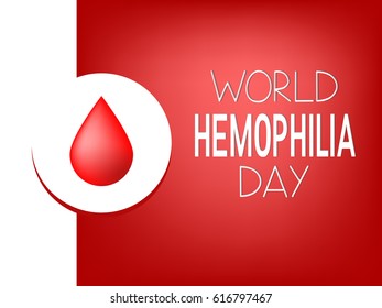 World hemophilia day vector background