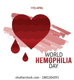 World Hemophilia Day Vector Illustration. Suitable for greeting card poster and banner.	

