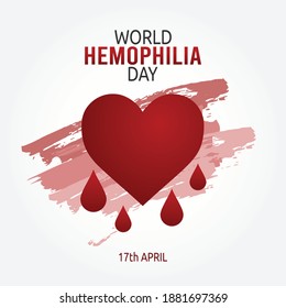 World Hemophilia Day Vector Illustration. Suitable for greeting card poster and banner.	
