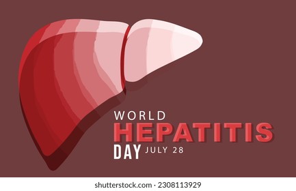 World Hepatitis Day. background, banner, card, poster, template. Vector illustration.