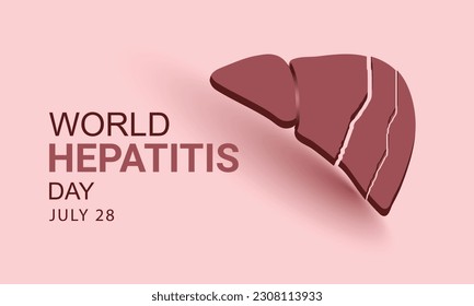 World Hepatitis Day. background, banner, card, poster, template. Vector illustration.