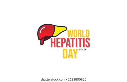 Día Mundial contra la Hepatitis. fondo, Anuncio, tarjeta, cartel, Plantilla. Ilustración vectorial.