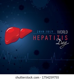 World hepatitis day background design