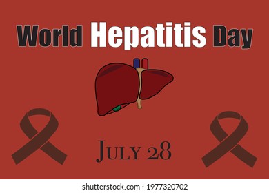 World Hepatitis Day Background for Liver Disease Awareness July 28