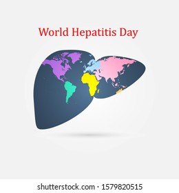 World hepatitis day. Background template use for card vector design, with minimalist and modern concept, cover, backdrop. Vector design
