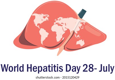 plantilla de fondo mundial para el día de la hepatitis utilizada para el diseño de vectores de tarjetas, con un concepto mínimo y moderno, cubierta, fondo, corazón, pulmón, internacional.appy mundial de la hepatitis para el diseño de vectores de tarjetas,