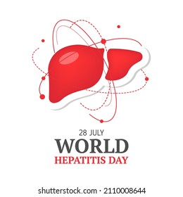 World hepatitis day background template vector design with minimalist and modern concept for cover, backdrop, banner, poster. 28 July