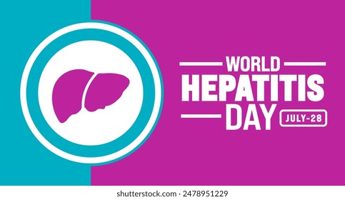 World Hepatitis Day background template. Holiday concept. Use to background, banner, placard, card, and poster design template.