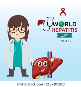 world hepatitis day banner design