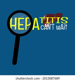 Weltrezeption für Hepatitis-Tag. Webbanner-Design. Vektorgrafik