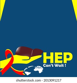 concepto del día mundial de la hepatitis. diseño de banner web. vector de ilustración