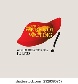 world hepatitis day concept. web banner design. illustration vector