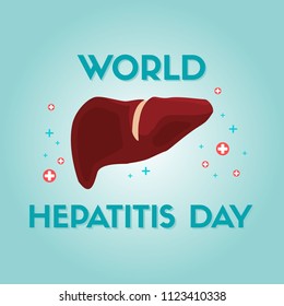 World hepatitis day design background