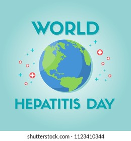 World hepatitis day design background
