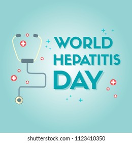 World hepatitis day design background
