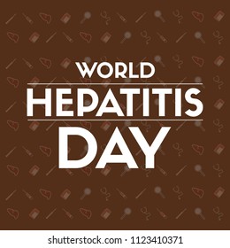 World hepatitis day design background